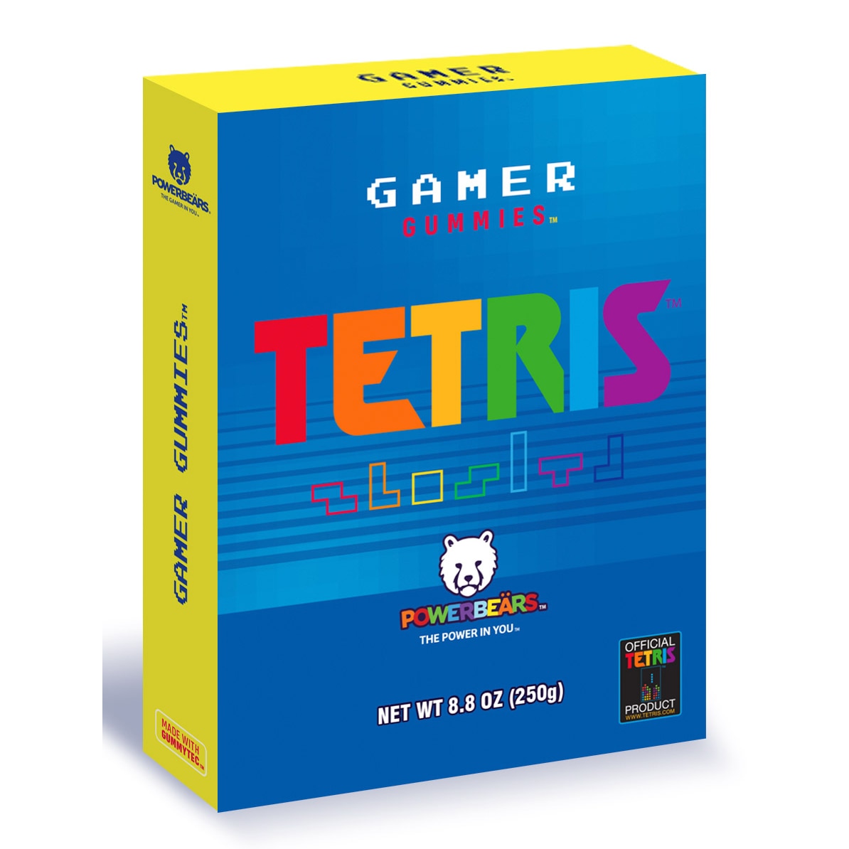 Jeleuri gumate Tetris cu 20% suc din fructe, vit. C si vit. E 250g