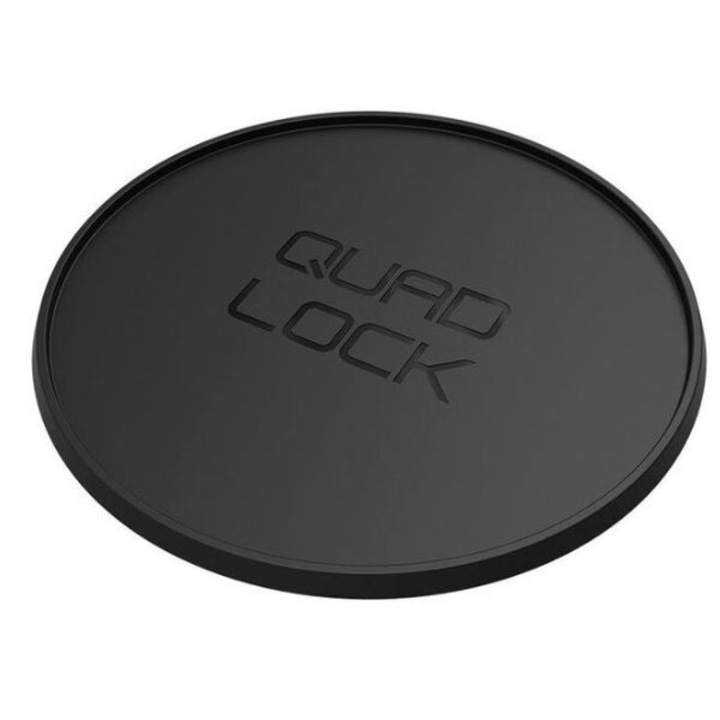Placa adeziva QuadLock pentru montare suport auto, 7.5cm, negru