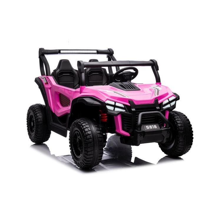 Електрическа кола за деца Luka S618, 4x4, розова, 141x94x82cm, 24V7Ah