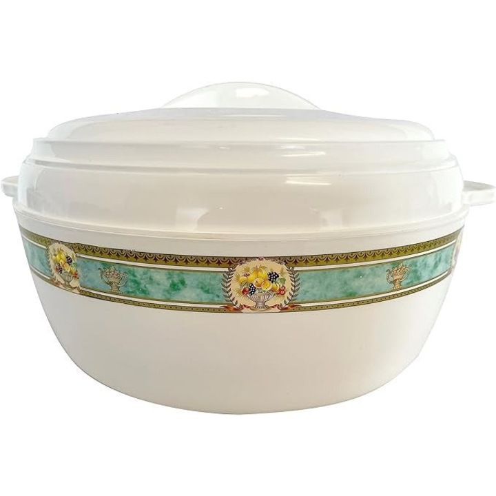 Vas Termoizolant Plastic si Inox cu Capac, 8L