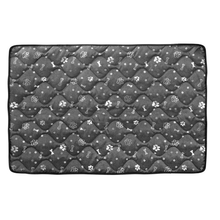 Covoras pentru caini, AIO Factory, 80x60cm, waterproof, gri