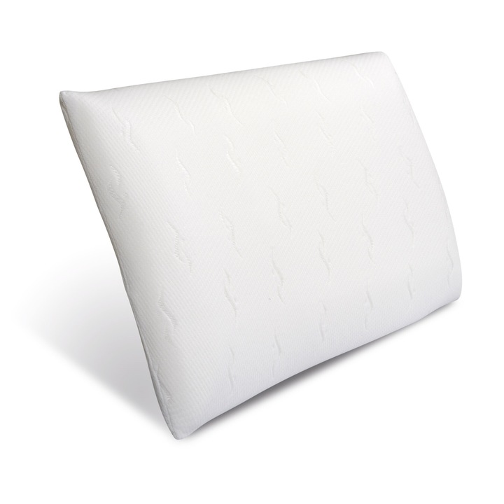 Ortopéd párna, Edanti, Memóriahab, Ergonómiai Támogatás A Nyak És A Nyaki Gerinc Számára, 70X36 Cm, Poliészter, Fehér