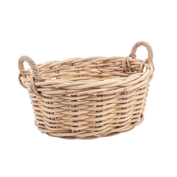 Кош за съхранение от естествен ратан 59x48x26 см