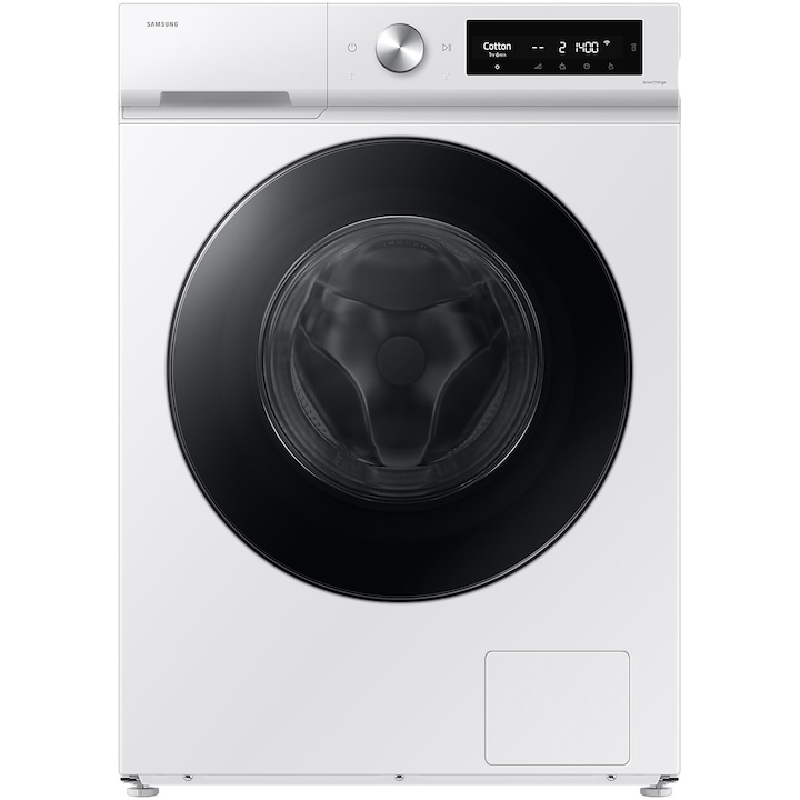 Пералня със сушилня Samsung Bespoke AI WD11DB7B85GWU4, Пране 11 кг, Сушене 6 кг, 1400 об/мин, Клас D, AI Wash, Auto Dispense, AI Ecobubble, AI Control, Super speed 39 мин, WiFi, Бял