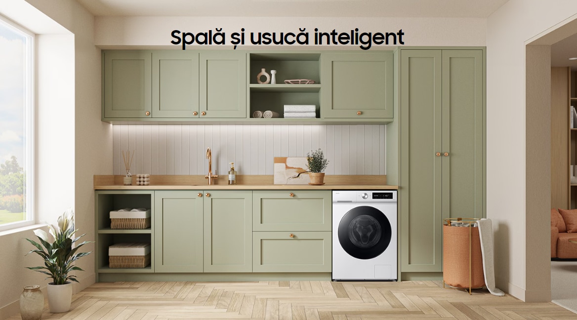 Masina de spalat rufe cu uscator Samsung Bespoke AI, 11/6 KG, 1400 RPM, Clasa D, AI Wash, Auto Dispense, AI Ecobubble, AI Control, Super speed 39 min, WiFi, Alb, WD11DB7B85GWU4 3 res 9fe45ba0a9b3aac719c03c53b7313dc9