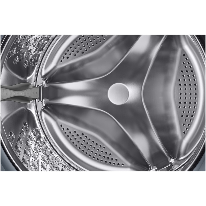 Masina de spalat rufe cu uscator Samsung Bespoke AI WD90DB7B85GBU4, Spalare 9 kg, Uscare 6 kg, 1400 RPM, Clasa D, AI Wash, Auto Dispense, AI Ecobubble, AI Control, Super speed 39 min, WiFi, Negru