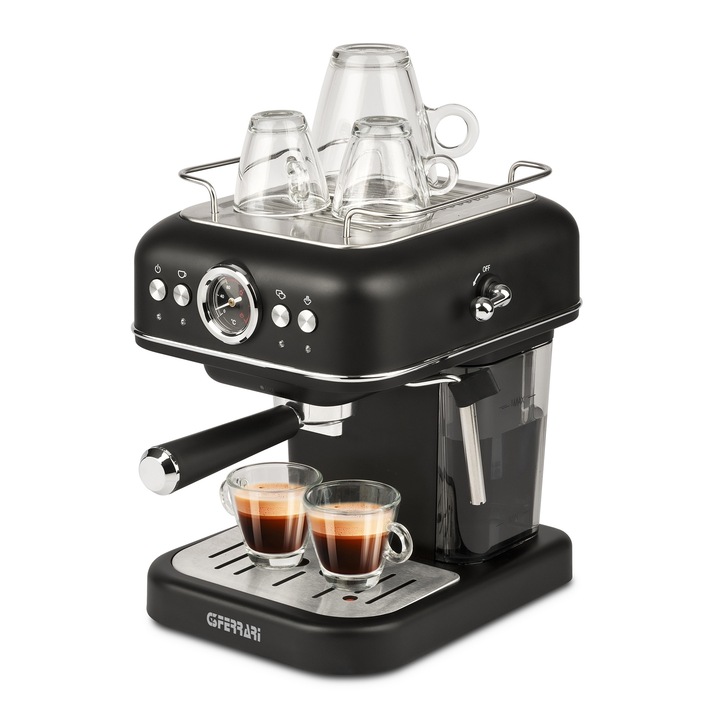 Espressor manual G3Ferrari Alchimia, 1.2L, 950W, 15 Bar, negru