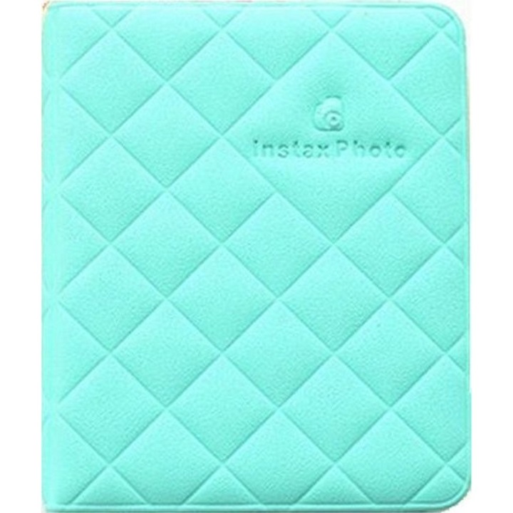 Album foto LoveInstant pentru 36 poze instant, verde, dimensiuni 8,5x10,5x2,5 cm