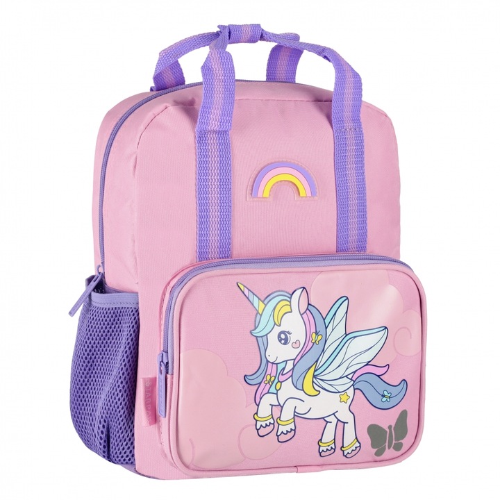 Rucsac copii, unicorn, 66-STK, roz, 12 inch