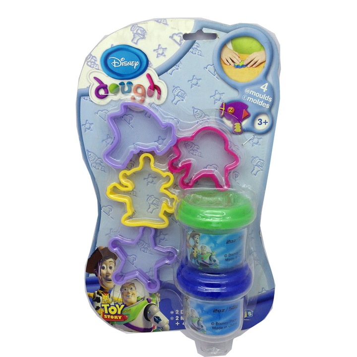 Plastilina Toy Story, cu 4 sabloane