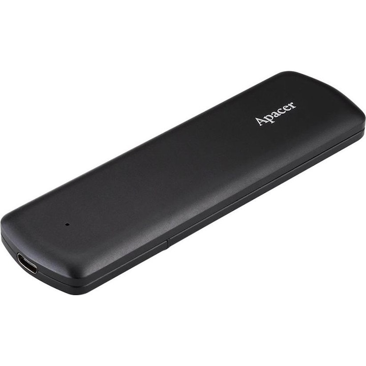 Apacer AS721 250 GB külső SSD, USB 3.2, 12x36x122mm, fekete