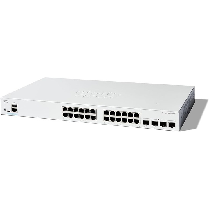 Switch fara management Cisco C1200-24T-4X, 24 porturi, 4 porturi SFP, 1U