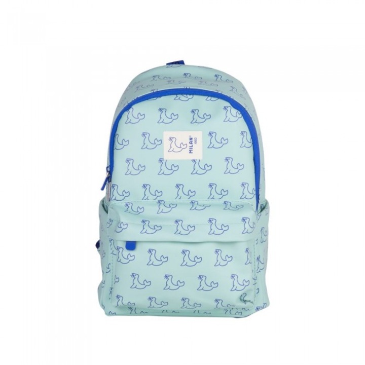 Rucsac scolar MILAN, albastru, 33 x 25 x 18 cm