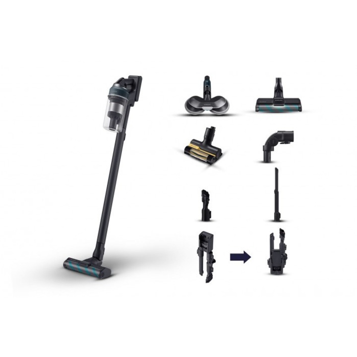 Aspirator vertical, Samsung Jet 85, 210W, fara sac, negru