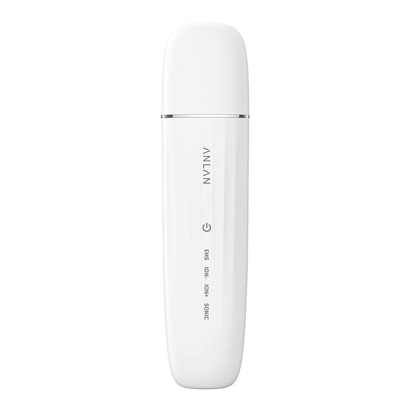 Aparat pentru peeling facial ANLAN, Fototerapie, Ultrasonice, EMS, IPX7, 173x42x14mm, Alb