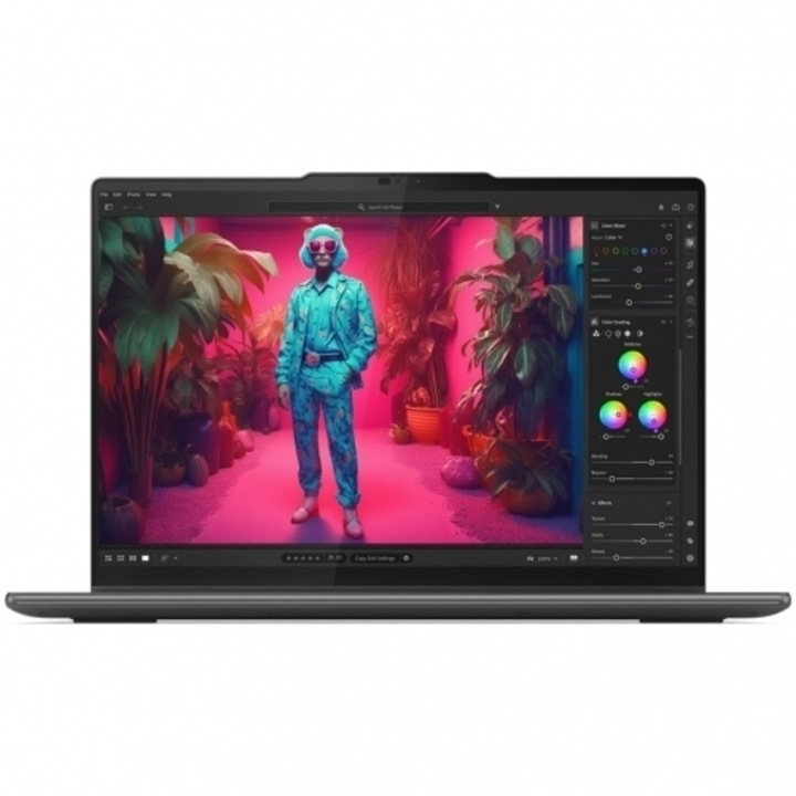 Laptop Lenovo Yoga 7 Hybrid (2 az 1-ben), 14" WUXGA érintőképernyő, AMD Ryzen™ 7 8840HS 5,1 GHz-ig, 16 GB RAM LPDDR5 6400, 512 GB SSD, AMD Radeon 660M, Windows 11 LPD, StormDRx5 szürke