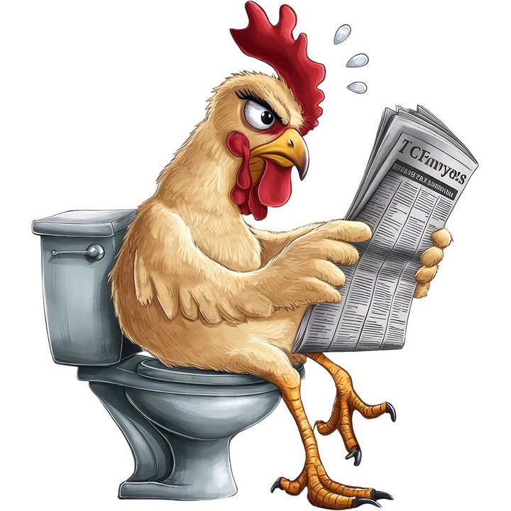 Декоративен стикер, Тоалетно петле, Кафяв, 12613ST-6