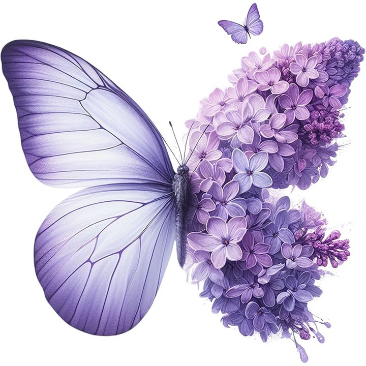 Sticker Auto, Fluture si Flori, 30 cm, 12437ST-4