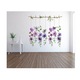Sticker decorativ, Flori Curgatoare, Mov, 12614ST-12