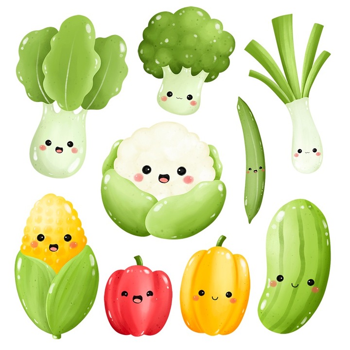 Sticker decorativ, Legume Sanatoase, 12625ST-2