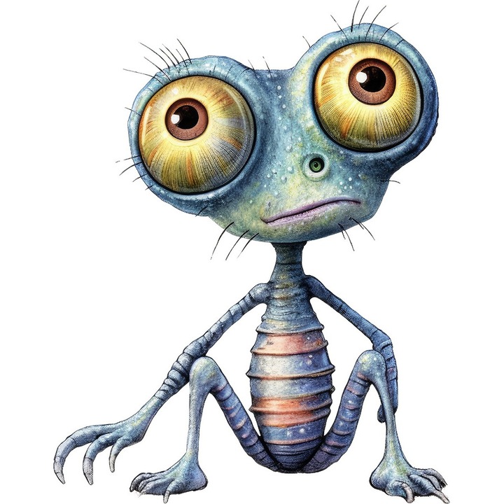 Sticker decorativ, Alien, 76 cm, 8658ST-7