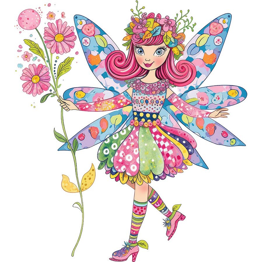 Sticker decorativ, Zana, Multicolor, 10849ST-5 - eMAG.ro
