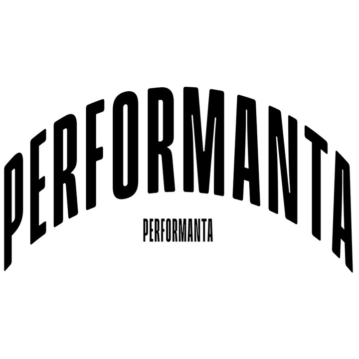 Sticker Cuvantul Performanta, Motivational, Self Help, Intelegere de Sine, Apreciere, Speranta cu Margini Albe, PVC Vinyl 40 cm