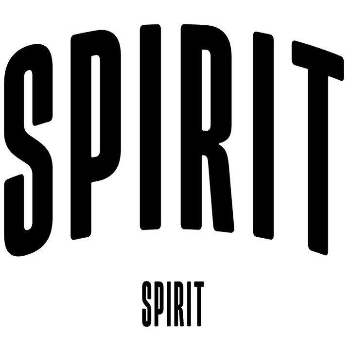 Sticker Cuvantul Spirit, Motivational, Self Help, Intelegere de Sine, Apreciere, Speranta cu Margini Albe, PVC Vinyl 90 cm