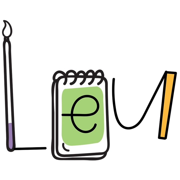 Sticker Cu Numele Leu, si Mesaj Amuzant, Curios, Sociabil, Galagio cu Margini Albe, PVC Vinyl 40 cm