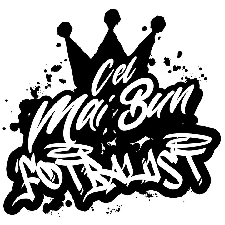 Sticker Pentru Cel Mai Bun fotbalist, Apreciere, Cadou, Rasplata, Multumire cu Margini Albe, PVC Vinyl 90 cm