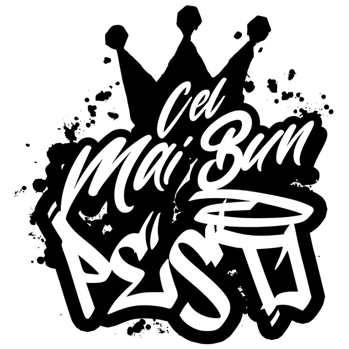 Sticker Pentru Cel Mai Bun Pesti, Apreciere, Cadou, Rasplata, Multumire cu Margini Albe, PVC Vinyl 90 cm