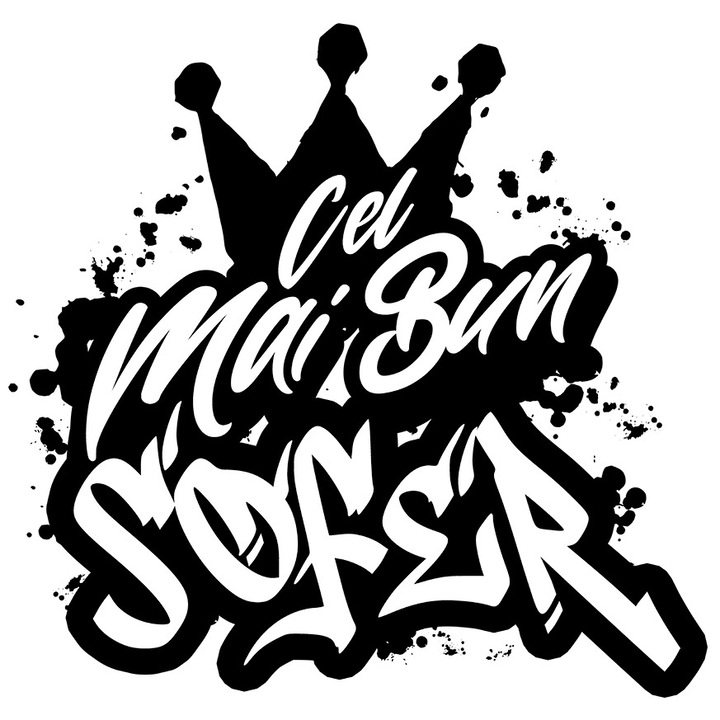 Sticker Pentru Cel Mai Bun sofer, Apreciere, Cadou, Rasplata, Multumire cu Margini Albe, PVC Vinyl 10 cm