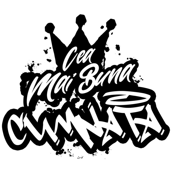 Sticker Pentru Cea Mai Buna Cumnata, Apreciere, Cadou, Rasplata, Multumire cu Margini Albe, PVC Vinyl 40 cm