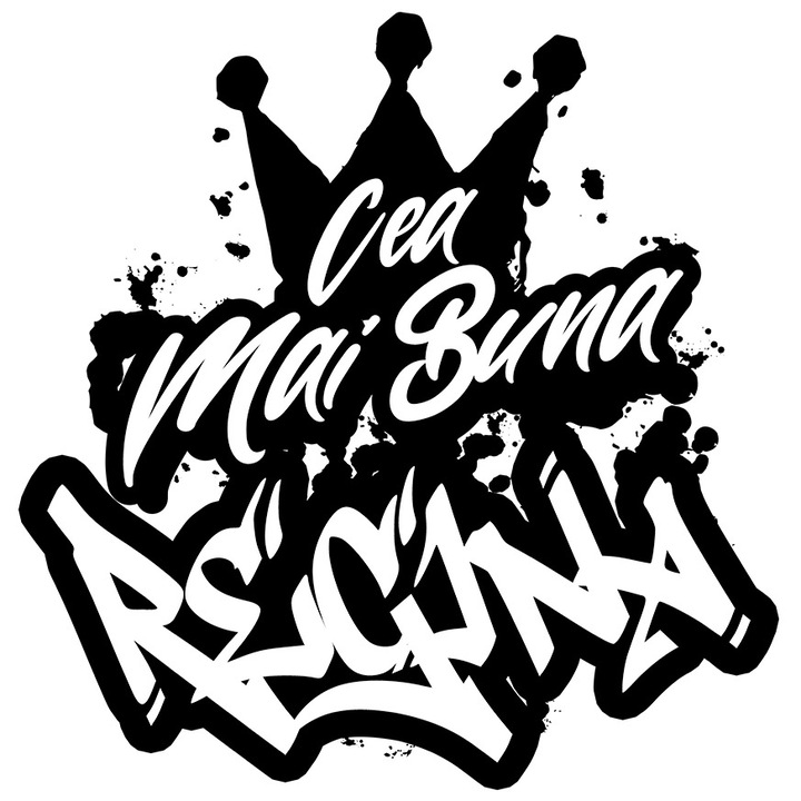 Sticker Pentru Cea Mai Buna Regina, Apreciere, Cadou, Rasplata, Multumire cu Margini Albe, PVC Vinyl 28 cm