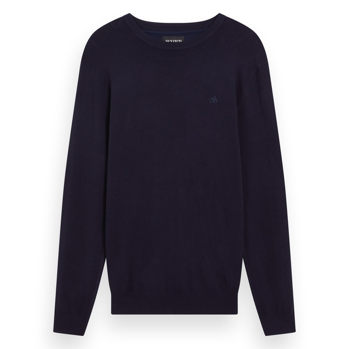 Scotch & Soda, Kerek nyakú pulóver, Sötétkék