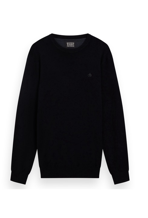 Scotch & Soda, Kerek nyakú pulóver, Fekete