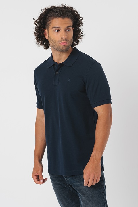 Scotch & Soda, Galléros piké pamutpóló, Tengerészkék