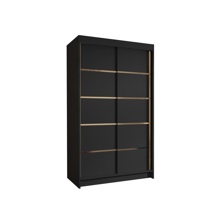 Dulap Menny IV, MIRJAN24 negru, 58x100x200 cm