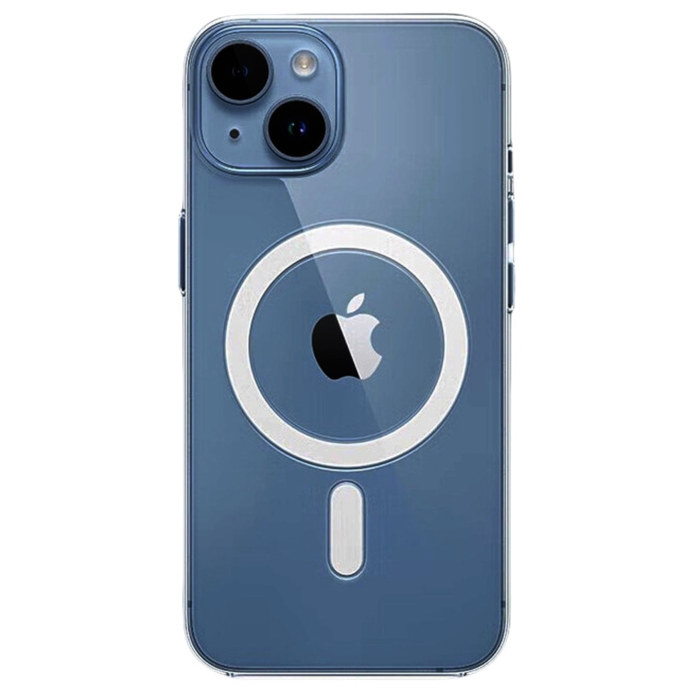 Husa de protectie MDUG transparenta pentru iPhone 15 Plus, 6,7 inci, anti-soc compatibila MagSafe, Transparent