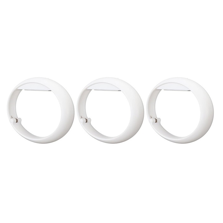 Set 3 Agatatori pentru Genti BOMSTOM, Portabile, Antialunecare, Alb, 11x8.5cm