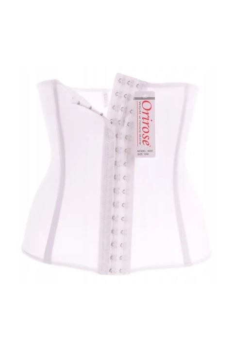 Corset modelator pentru femei Orirose 1921-156 10-498, modelare talie si curba, compresie mare, S/M, alb