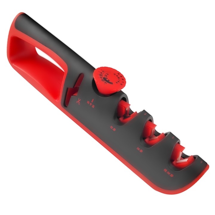 Ascutitoare cutite gxwcyi, reglabila, 4-in-1, unghi 14-24 grade, ABS