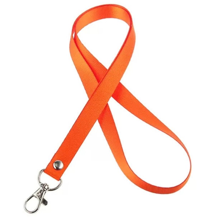 Set 50 snururi ecuson, xyedyaup, 460 mm, Franghie agatata anti-pierdere ingrosata pentru insigna pieptului de expozitie, permisul de munca si lantul Portocaliu Intens