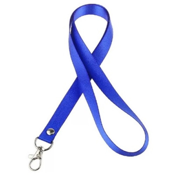 Set 50 snururi ecuson, xyedyaup, 460 mm, Franghie agatata anti-pierdere ingrosata pentru insigna pieptului de expozitie, permisul de munca si lantul Albastru Cosmic