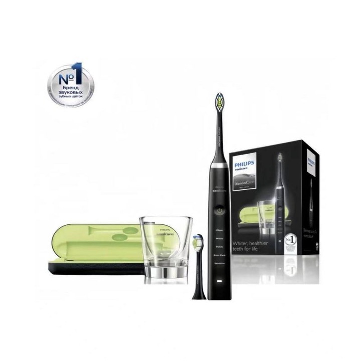 Philips Sonicare Diamond elektromos fogkefe, sonic technológia, fekete