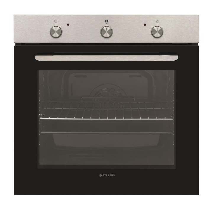 Pachet incorporabil Samus Cuptor incorporabil SCE828GCF3D, 80 l, 8 functii, Timer digital, 2500 W + Plita incorporabila PSG-64SB, 4 arzatoare pe gaz, gratare metalice, negru