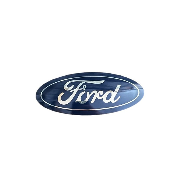 Emblema sigla Ford, 125mm X 50mm, Albastru