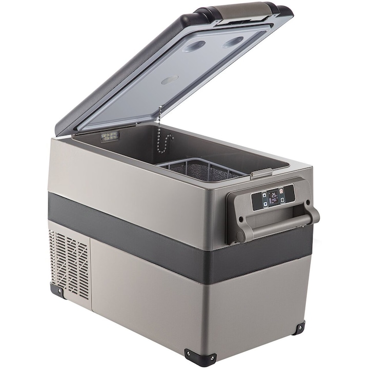 Хладилна кутия с компресор 12/24 V DC, 110-240 V AC, капацитет 45 l, -20 ℃ до 20 ℃, размери 345 x 693 x 456 mm, цифров панел