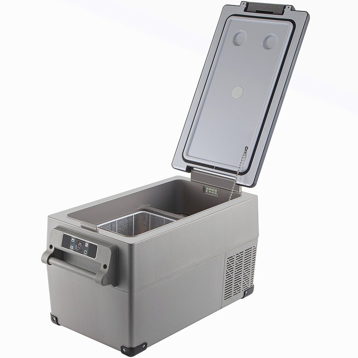 Хладилна ракла с компресор 12/24 V DC, 110-240 V AC, капацитет 35 l, -20 ℃ до 20 ℃, размер 693 x 345 x 381 mm, дигитален панел