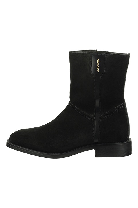Gant, Ghete din piele intoarsa cu garnituri din piele, Negru, 36